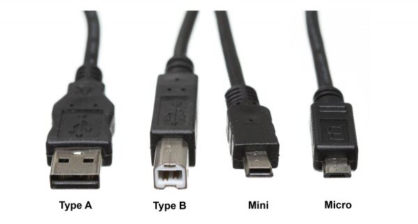 different usb cords