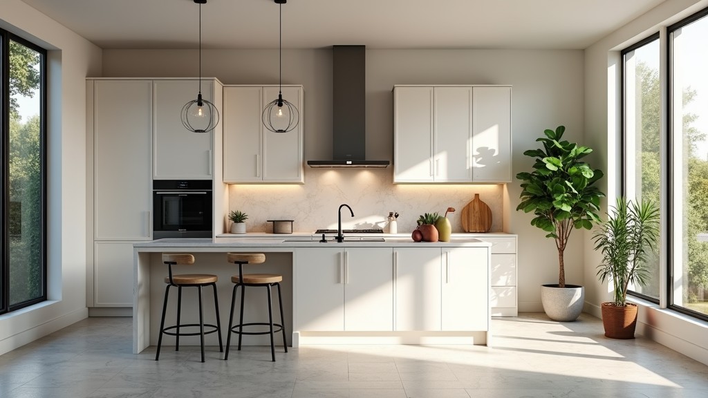 a brand new, modern, bright and airy kitchen