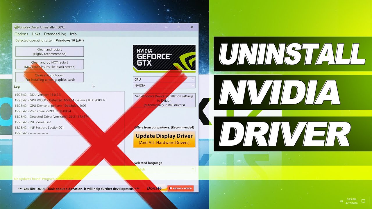 How To Uninstall NVIDIA Drivers Techicy