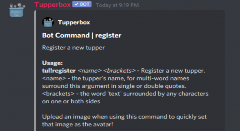 discord bots like tupperbox